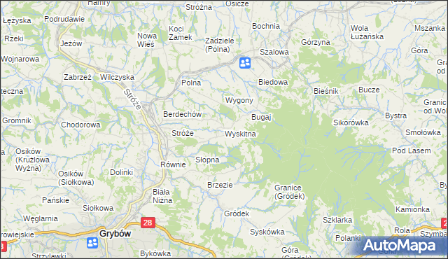 mapa Wyskitna, Wyskitna na mapie Targeo