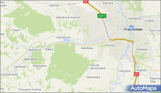 mapa Zażółkiew, Zażółkiew na mapie Targeo