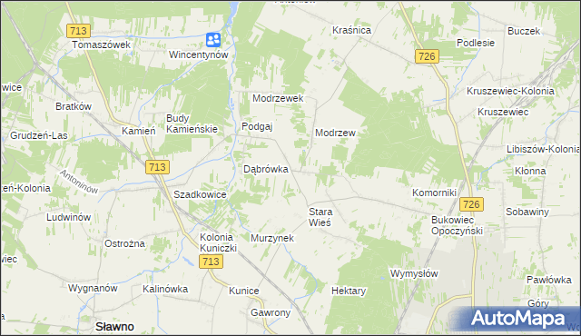 mapa Ziębów, Ziębów na mapie Targeo