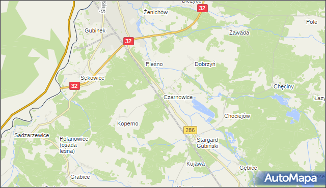 mapa Czarnowice, Czarnowice na mapie Targeo