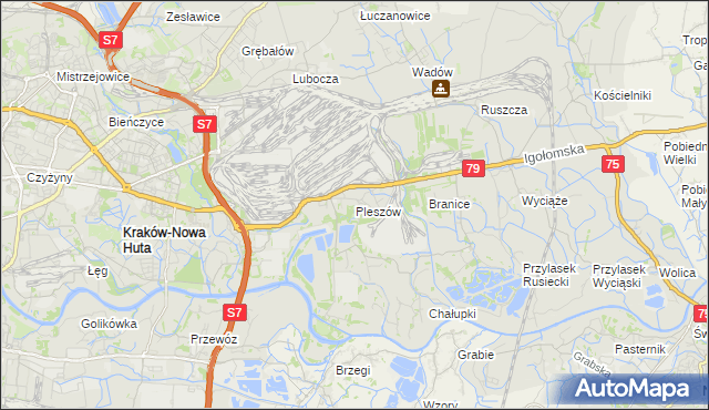 mapa Pleszów, Pleszów na mapie Targeo