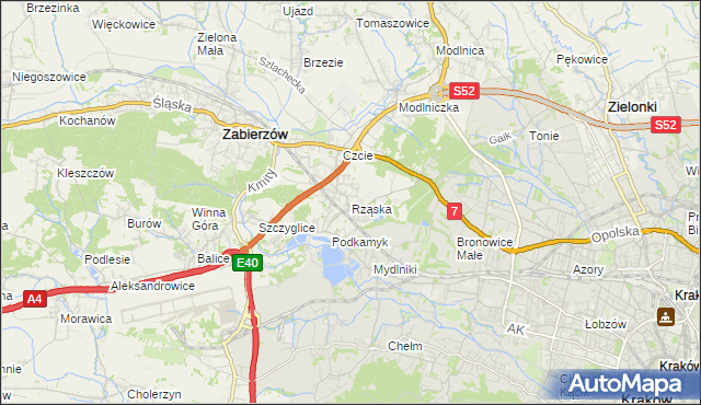 mapa Rząska, Rząska na mapie Targeo