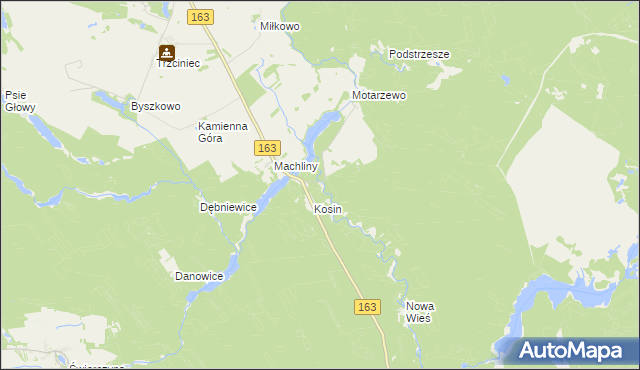 mapa Turze gmina Czaplinek, Turze gmina Czaplinek na mapie Targeo