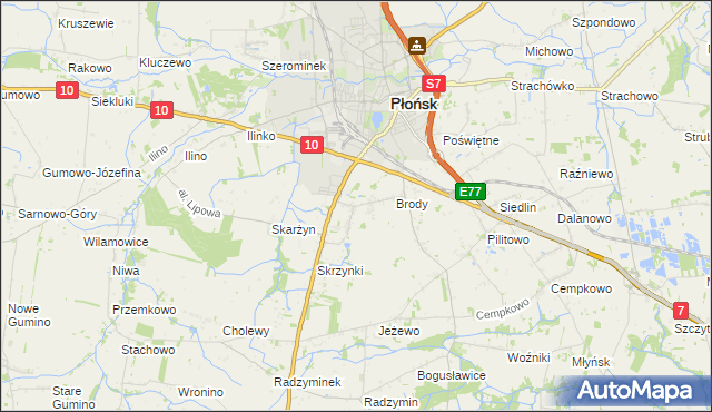 mapa Bońki, Bońki na mapie Targeo