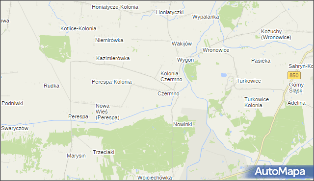 mapa Czermno gmina Tyszowce, Czermno gmina Tyszowce na mapie Targeo