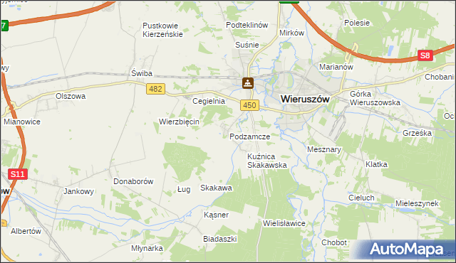 mapa Dobrydział, Dobrydział na mapie Targeo