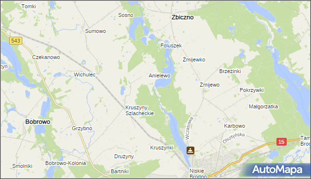 mapa Lisa Młyn, Lisa Młyn na mapie Targeo