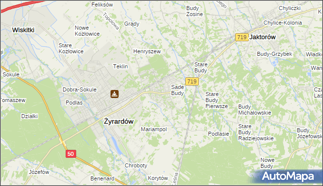 mapa Międzyborów, Międzyborów na mapie Targeo