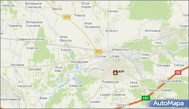 mapa Orchów, Orchów na mapie Targeo