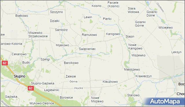 mapa Pepłowo gmina Bodzanów, Pepłowo gmina Bodzanów na mapie Targeo