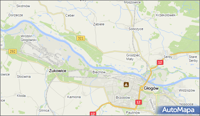 mapa Rapocin, Rapocin na mapie Targeo