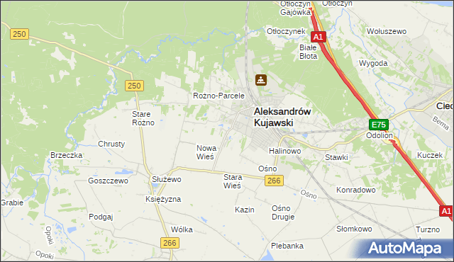 mapa Rudunki gmina Aleksandrów Kujawski, Rudunki gmina Aleksandrów Kujawski na mapie Targeo