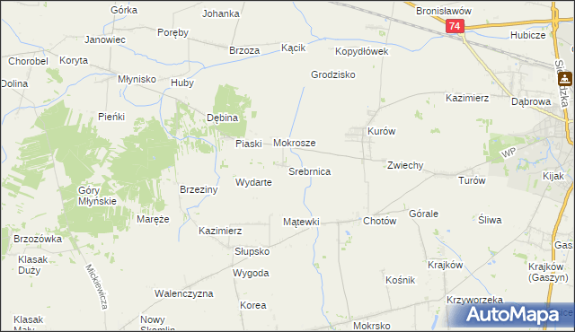 mapa Srebrnica, Srebrnica na mapie Targeo