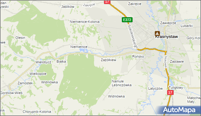 mapa Zażółkiew, Zażółkiew na mapie Targeo