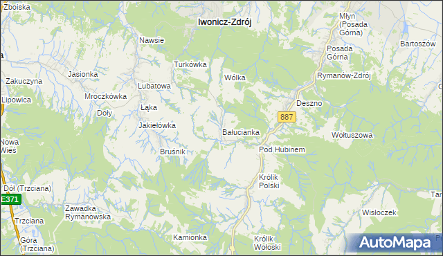 mapa Bałucianka, Bałucianka na mapie Targeo