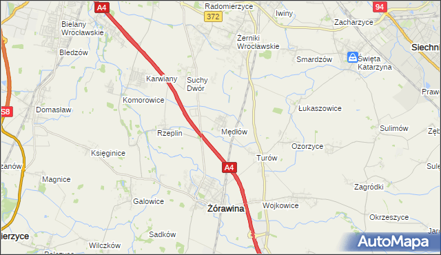 mapa Mędłów, Mędłów na mapie Targeo