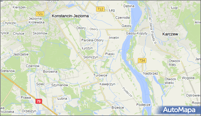 mapa Cieciszew, Cieciszew na mapie Targeo