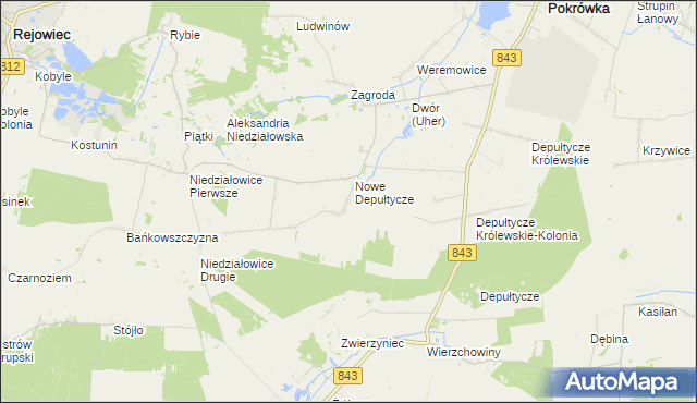 mapa Stare Depułtycze, Stare Depułtycze na mapie Targeo