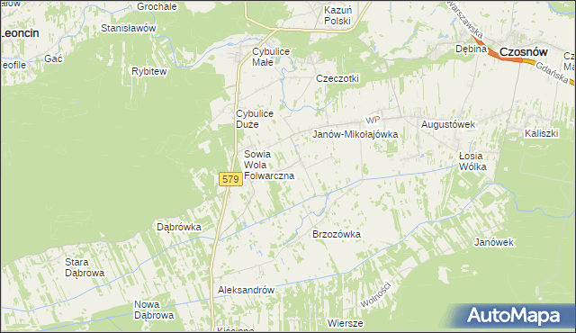 mapa Sowia Wola, Sowia Wola na mapie Targeo