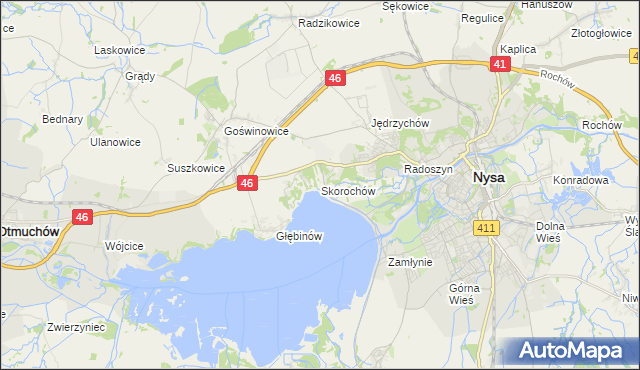 mapa Skorochów, Skorochów na mapie Targeo