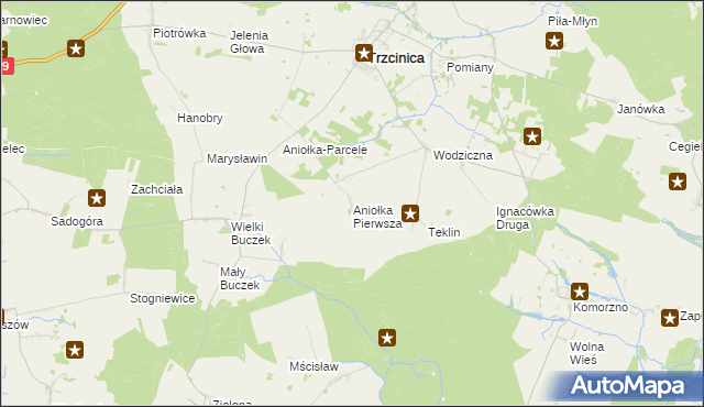 mapa Aniołka Pierwsza, Aniołka Pierwsza na mapie Targeo