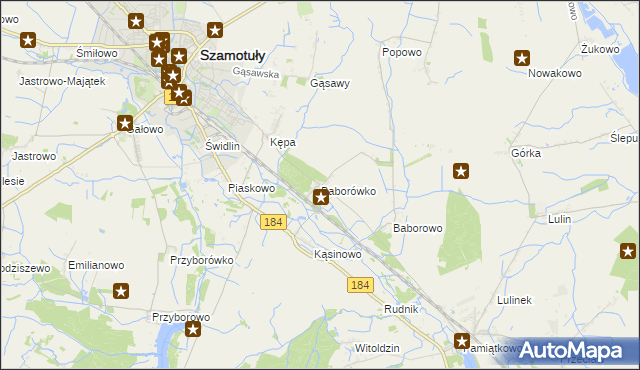 mapa Baborówko, Baborówko na mapie Targeo