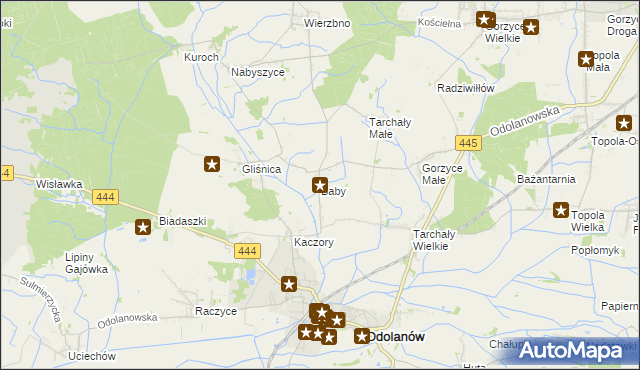 mapa Baby gmina Odolanów, Baby gmina Odolanów na mapie Targeo