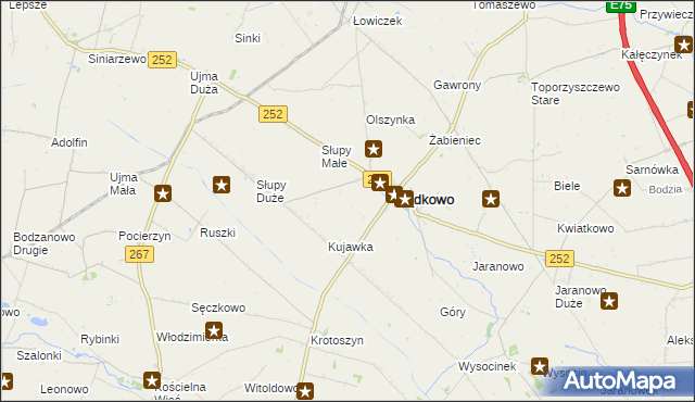 mapa Bądkówek, Bądkówek na mapie Targeo