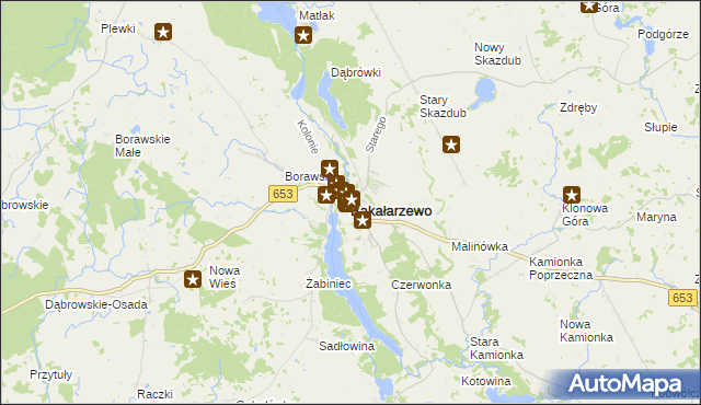 mapa Bakałarzewo, Bakałarzewo na mapie Targeo