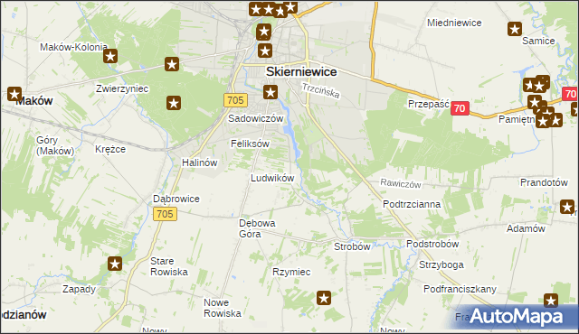 mapa Balcerów, Balcerów na mapie Targeo