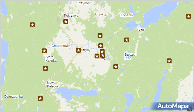 mapa Bałdy, Bałdy na mapie Targeo