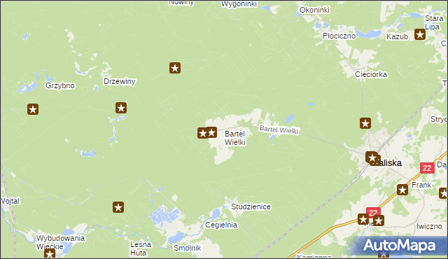 mapa Bartel Wielki, Bartel Wielki na mapie Targeo