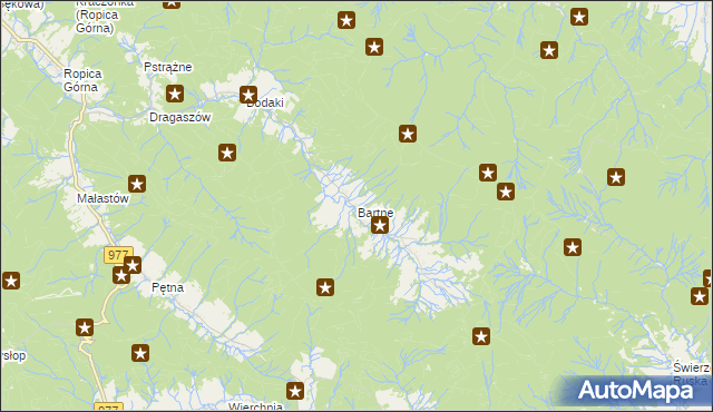 mapa Bartne, Bartne na mapie Targeo