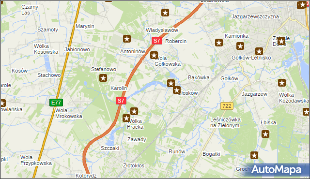mapa Baszkówka, Baszkówka na mapie Targeo