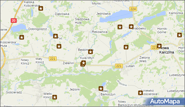 mapa Będomin, Będomin na mapie Targeo