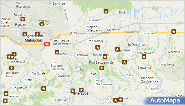 mapa Będziemyśl, Będziemyśl na mapie Targeo