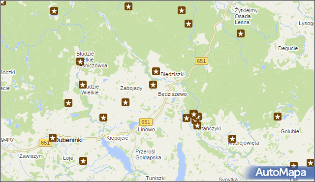 mapa Będziszewo, Będziszewo na mapie Targeo