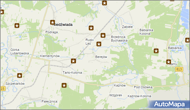 mapa Berejów, Berejów na mapie Targeo