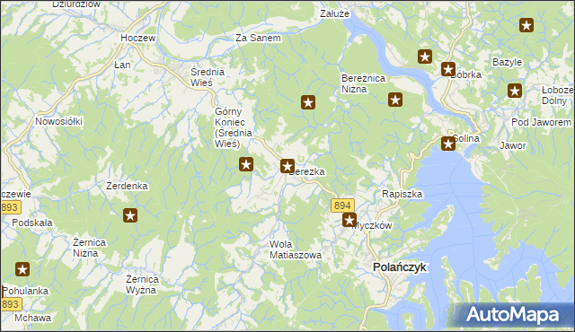 mapa Berezka, Berezka na mapie Targeo