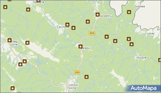 mapa Bereżki, Bereżki na mapie Targeo