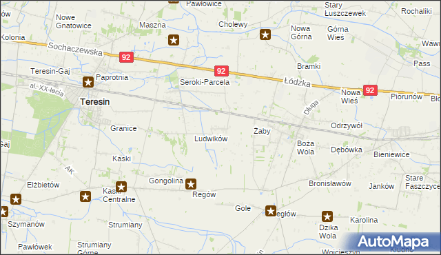 mapa Bieniewo-Wieś, Bieniewo-Wieś na mapie Targeo