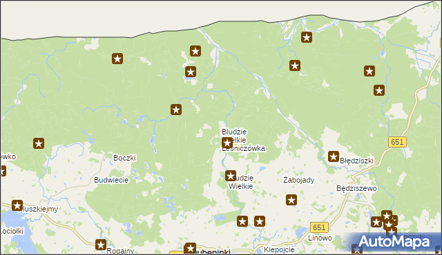 mapa Bludzie Wielkie Leśniczówka, Bludzie Wielkie Leśniczówka na mapie Targeo