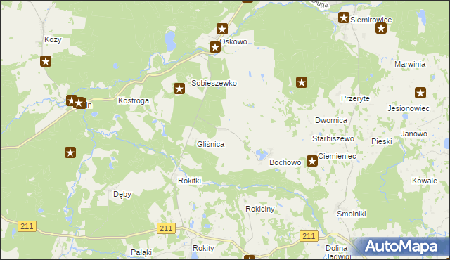 mapa Bochówko, Bochówko na mapie Targeo