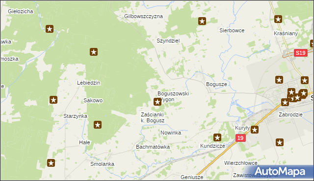 mapa Boguszowski Wygon, Boguszowski Wygon na mapie Targeo