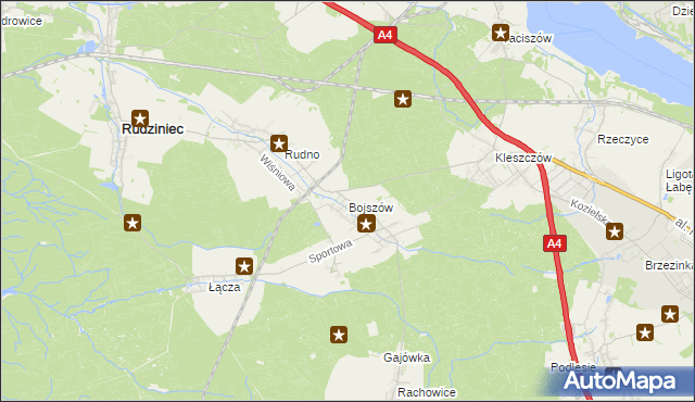 mapa Bojszów, Bojszów na mapie Targeo