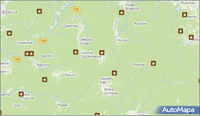 mapa Boków, Boków na mapie Targeo