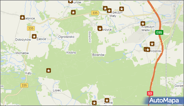 mapa Bolanów, Bolanów na mapie Targeo