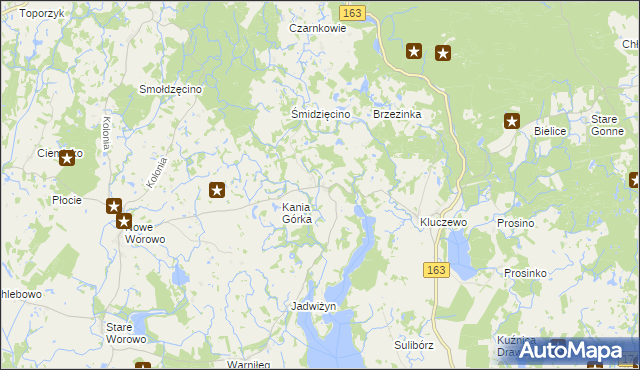 mapa Bolegorzyn, Bolegorzyn na mapie Targeo