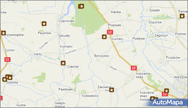 mapa Borczysko, Borczysko na mapie Targeo