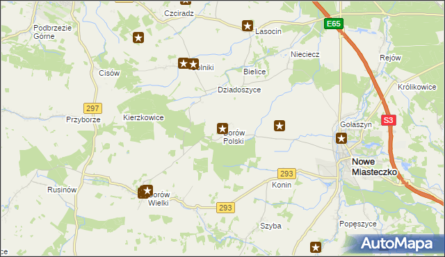 mapa Borów Polski, Borów Polski na mapie Targeo